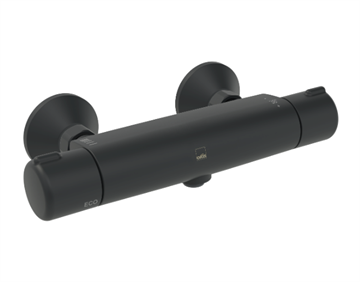 Oras Nova termostatbatteri, Mat sort